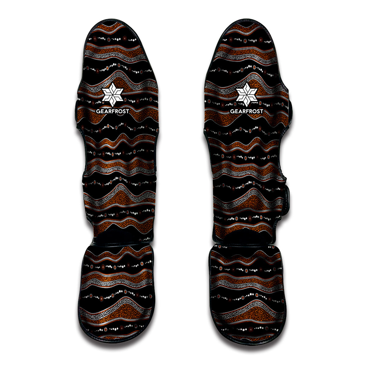 Australian Aboriginal Indigenous Print Muay Thai Shin Guard