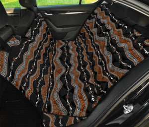 Australian Aboriginal Indigenous Print Pet Car Back Seat Cover