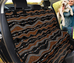 Australian Aboriginal Indigenous Print Pet Car Back Seat Cover