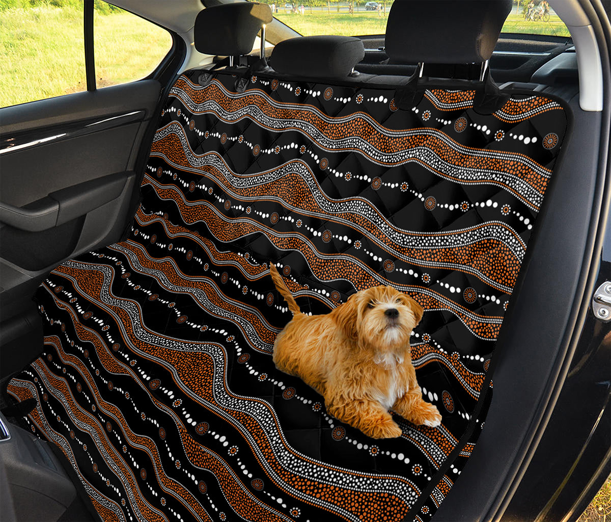 Australian Aboriginal Indigenous Print Pet Car Back Seat Cover