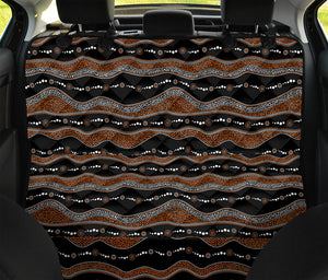 Australian Aboriginal Indigenous Print Pet Car Back Seat Cover