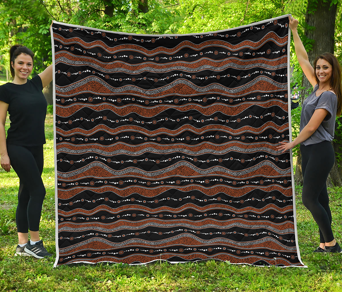 Australian Aboriginal Indigenous Print Quilt