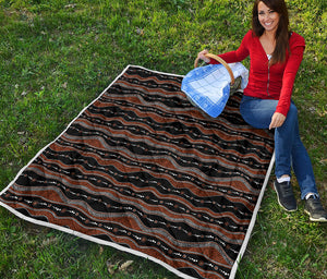 Australian Aboriginal Indigenous Print Quilt