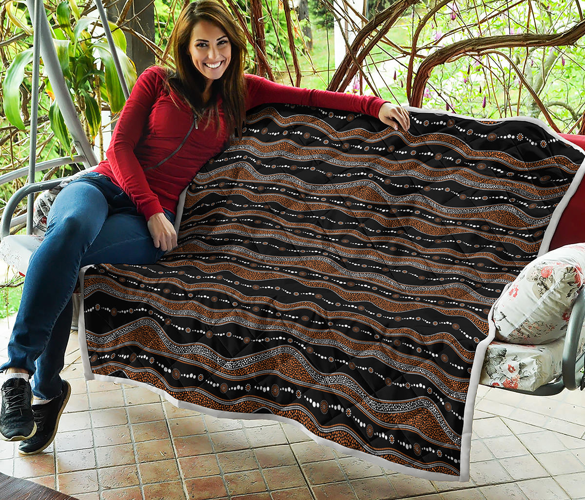 Australian Aboriginal Indigenous Print Quilt