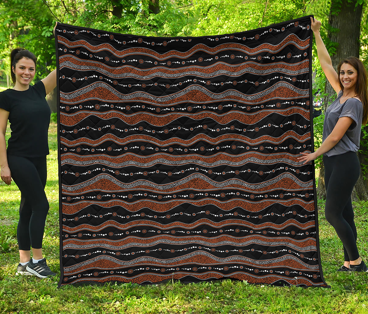 Australian Aboriginal Indigenous Print Quilt