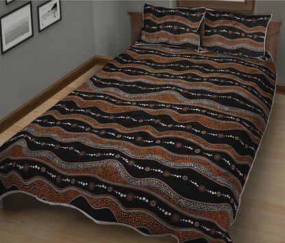 Australian Aboriginal Indigenous Print Quilt Bed Set