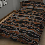 Australian Aboriginal Indigenous Print Quilt Bed Set