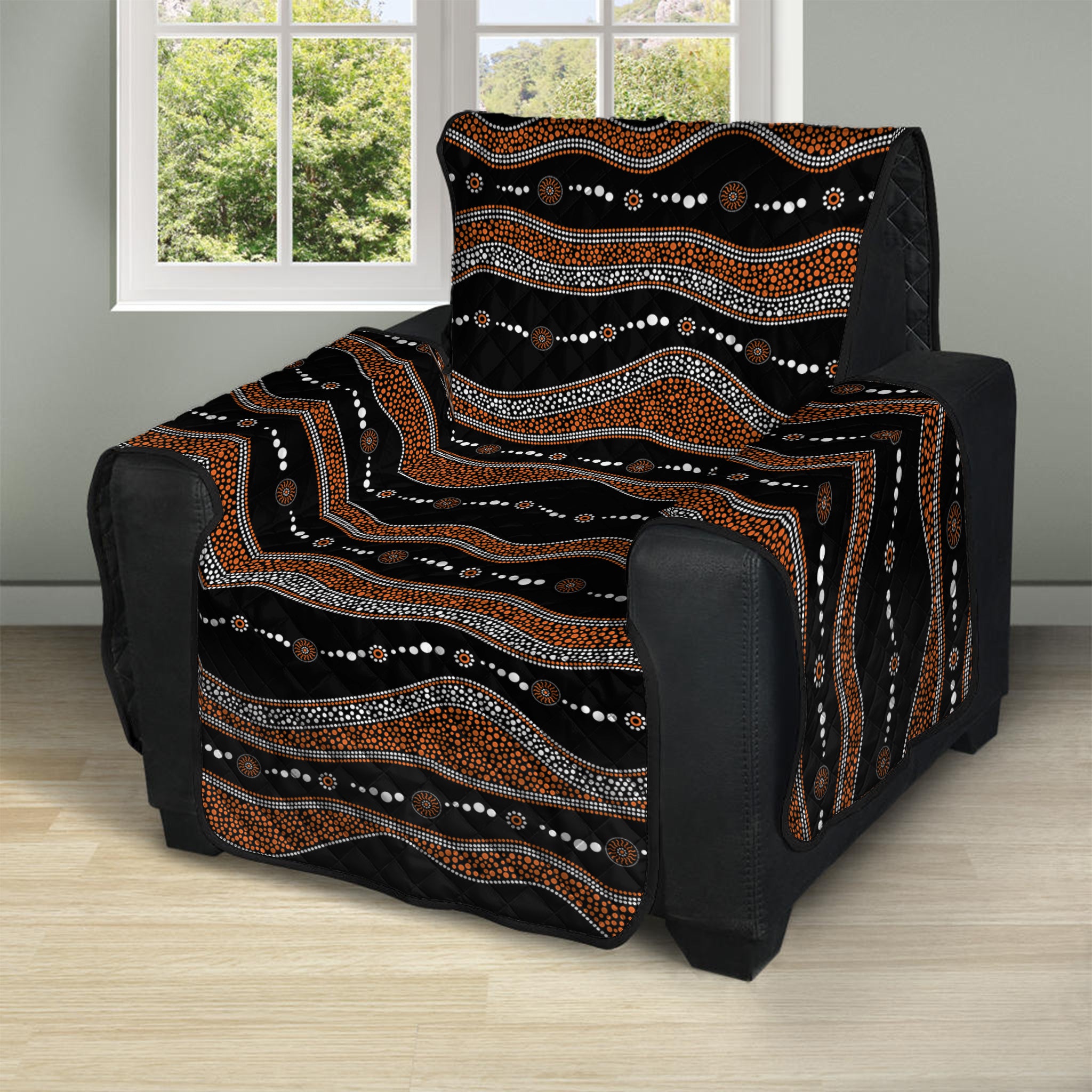 Australian Aboriginal Indigenous Print Recliner Protector