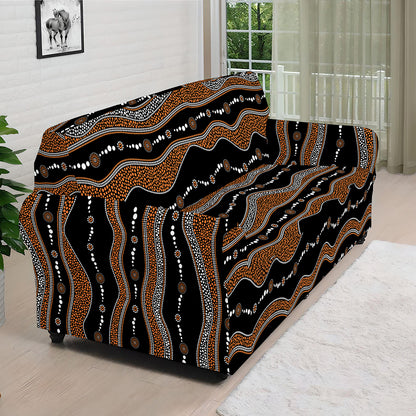 Australian Aboriginal Indigenous Print Sofa Cover