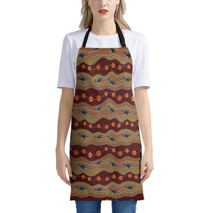 Australian Aboriginal Kangaroo Print Apron