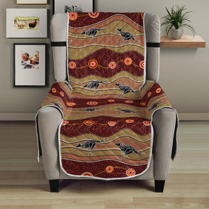 Australian Aboriginal Kangaroo Print Armchair Protector