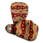 Australian Aboriginal Kangaroo Print Boxing Gloves