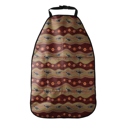 Australian Aboriginal Kangaroo Print Car Seat Organizers