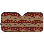 Australian Aboriginal Kangaroo Print Car Sun Shade