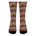 Australian Aboriginal Kangaroo Print Crew Socks