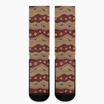 Australian Aboriginal Kangaroo Print Crew Socks