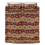 Australian Aboriginal Kangaroo Print Duvet Cover Bedding Set