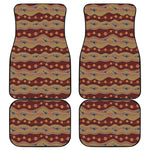 Australian Aboriginal Kangaroo Print Front and Back Car Floor Mats