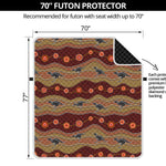 Australian Aboriginal Kangaroo Print Futon Protector