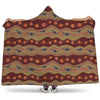Australian Aboriginal Kangaroo Print Hooded Blanket