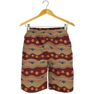 Australian Aboriginal Kangaroo Print Men's Shorts