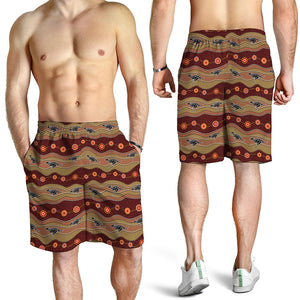 Australian Aboriginal Kangaroo Print Men's Shorts