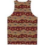 Australian Aboriginal Kangaroo Print Men's Tank Top