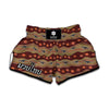 Australian Aboriginal Kangaroo Print Muay Thai Boxing Shorts