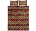 Australian Aboriginal Kangaroo Print Quilt Bed Set