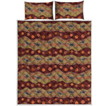 Australian Aboriginal Kangaroo Print Quilt Bed Set