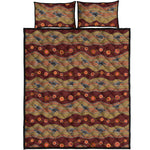 Australian Aboriginal Kangaroo Print Quilt Bed Set