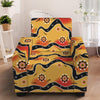 Australian Aboriginal Pattern Print Armchair Slipcover