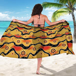 Australian Aboriginal Pattern Print Beach Sarong Wrap