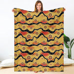 Australian Aboriginal Pattern Print Blanket