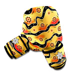 Australian Aboriginal Pattern Print Boxing Gloves