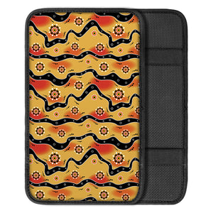 Australian Aboriginal Pattern Print Car Center Console Cover