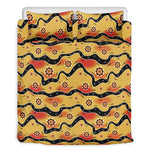 Australian Aboriginal Pattern Print Duvet Cover Bedding Set