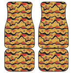 Australian Aboriginal Pattern Print Front and Back Car Floor Mats
