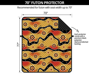 Australian Aboriginal Pattern Print Futon Protector