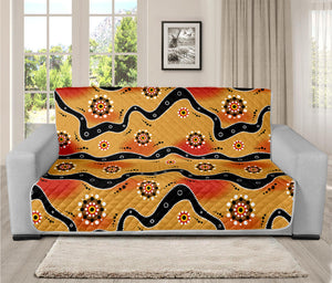 Australian Aboriginal Pattern Print Futon Protector