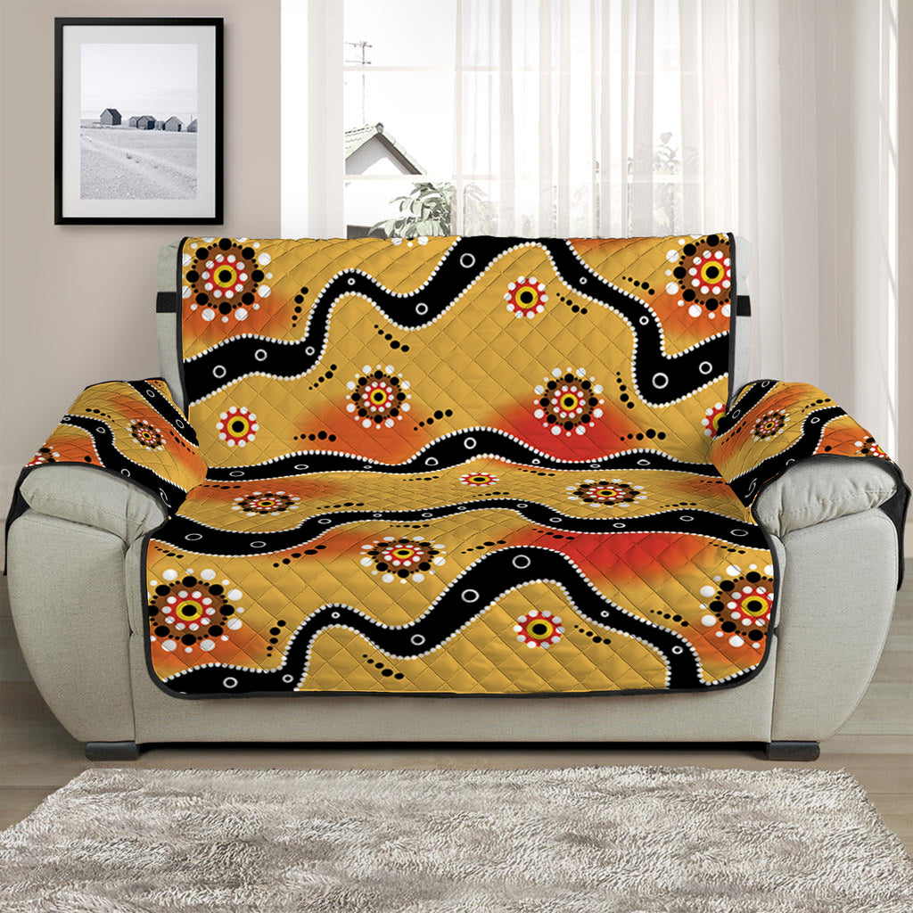 Australian Aboriginal Pattern Print Half Sofa Protector