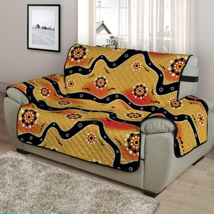 Australian Aboriginal Pattern Print Half Sofa Protector