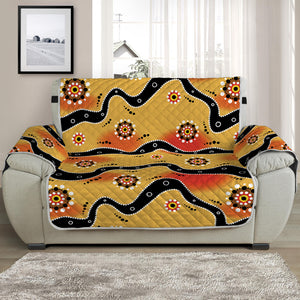 Australian Aboriginal Pattern Print Half Sofa Protector