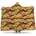 Australian Aboriginal Pattern Print Hooded Blanket