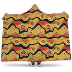 Australian Aboriginal Pattern Print Hooded Blanket