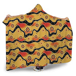 Australian Aboriginal Pattern Print Hooded Blanket