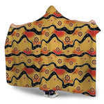 Australian Aboriginal Pattern Print Hooded Blanket