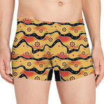 Australian Aboriginal Pattern Print Men's Boxer Briefs