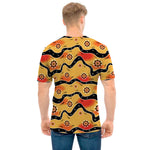 Australian Aboriginal Pattern Print Men's T-Shirt