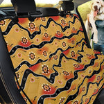 Australian Aboriginal Pattern Print Pet Car Back Seat Cover